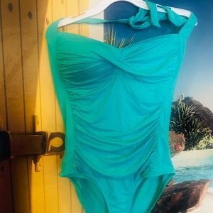 Halter one pice swimsuit Tummy Control